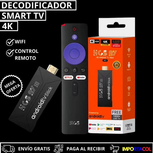 DECODIFICADOR SMART TV CON CONTROL REMOTO